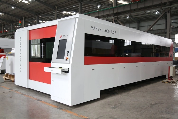 Hgtech Marvel Series Customized High Power Dual Full Area Working Table Fiber Metal Laser Cutting Machine 3000W 4000W 6000W 8000W 10000W 15000W with CE